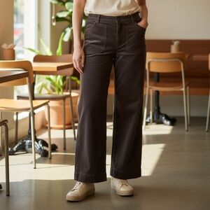 Maeve by Anthropologie The Colette Cropped Wide-Leg Corduroy Pants Size 25P